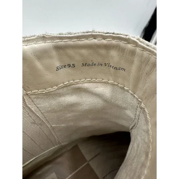 Dolce Vita Hilde Women’s Ankle Boots Ivory Leather Wedge Platform Size 9.5 NWOB - Picture 6 of 9